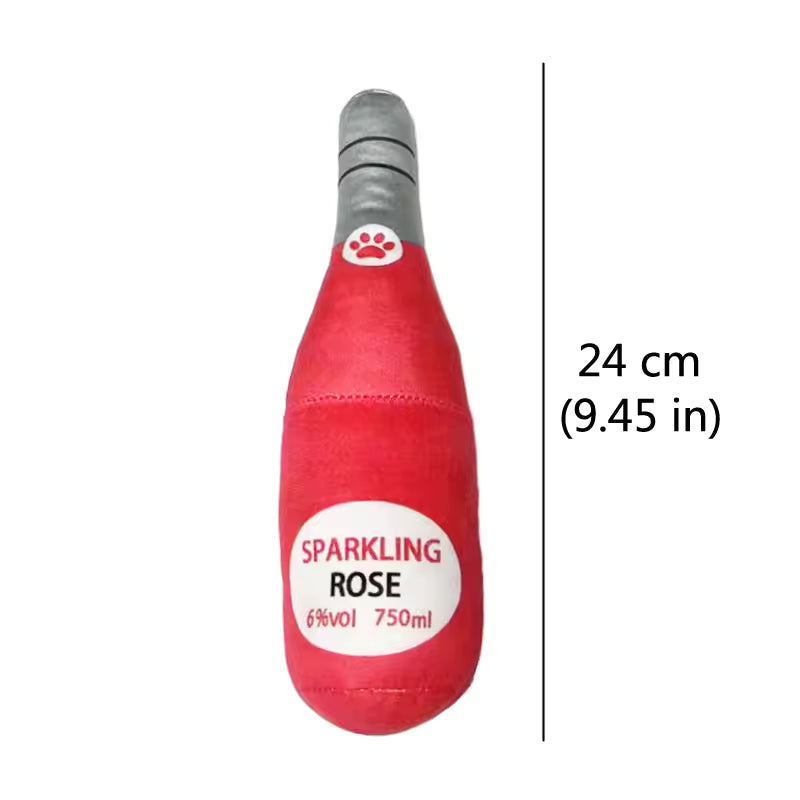 Squeaky Alcohol Bottle Dog Toy
